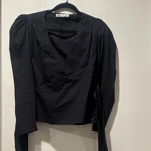 Zara Elegant Black Blouse
